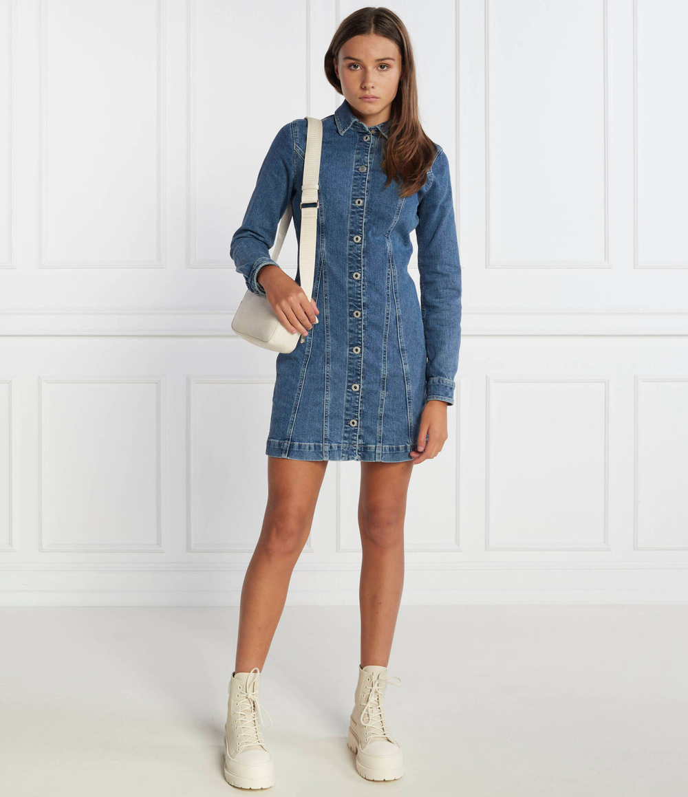 Платье yoni Pepe Jeans London - голубой(PL953379)