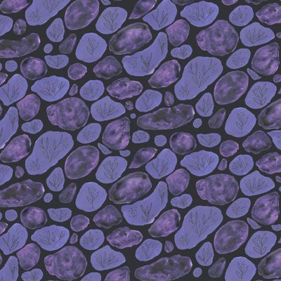 Акварельная фиолетовая абстракция с текстурой