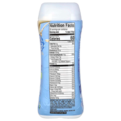 Gerber, Organic for Baby, Grain & Grow ™, 2nd Foods, овсянка и банан, 227 г (8 унций)