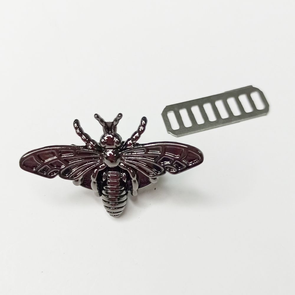 Замок вертушка  Мотылек на винтах 32*46 Черный никель