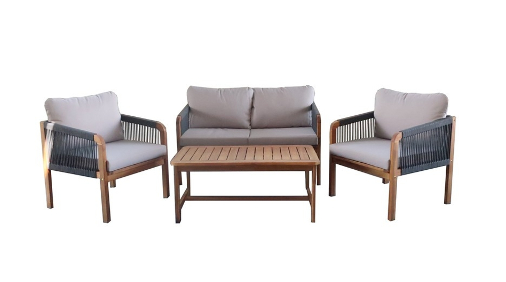 Набор садовой мебели из акации, 4 предмета, TP6080.1.1