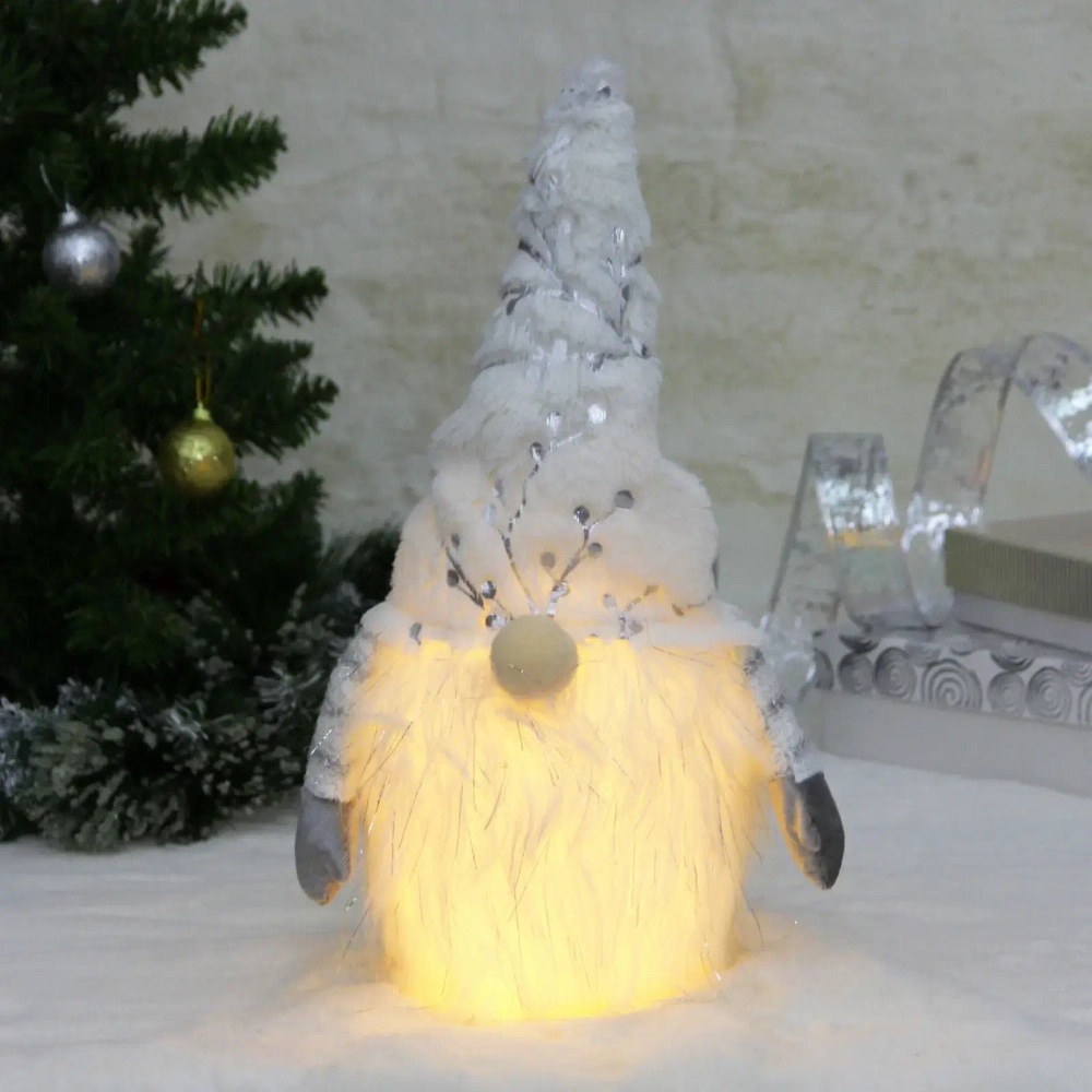 Сувенир новогодний «Лесовичок - Затейник» 41*13 см, Золото (с подсветкой)