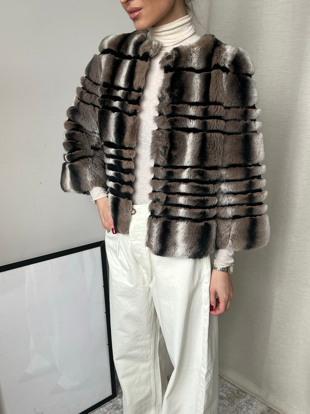 Укороченная шуба Yves Salomon, XS