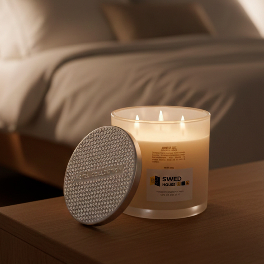 Свеча ароматическая Lerkil, можжевельник, соевый воск