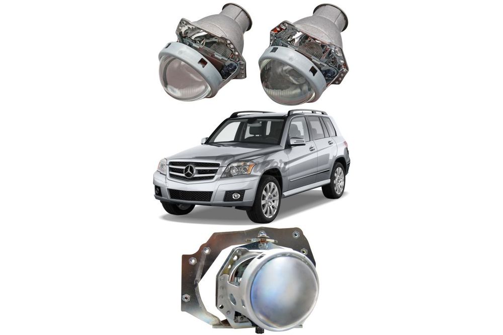 Готовый комплект для замены штатных линз ZKW с AFS Mercedes-Benz GLK X204 дорестайлинг 2008-2012