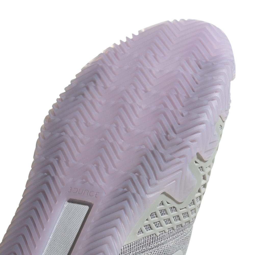 Женские теннисные кроссовки Adidas Stycon Laceless W - grey two/cloud whie/purple tint