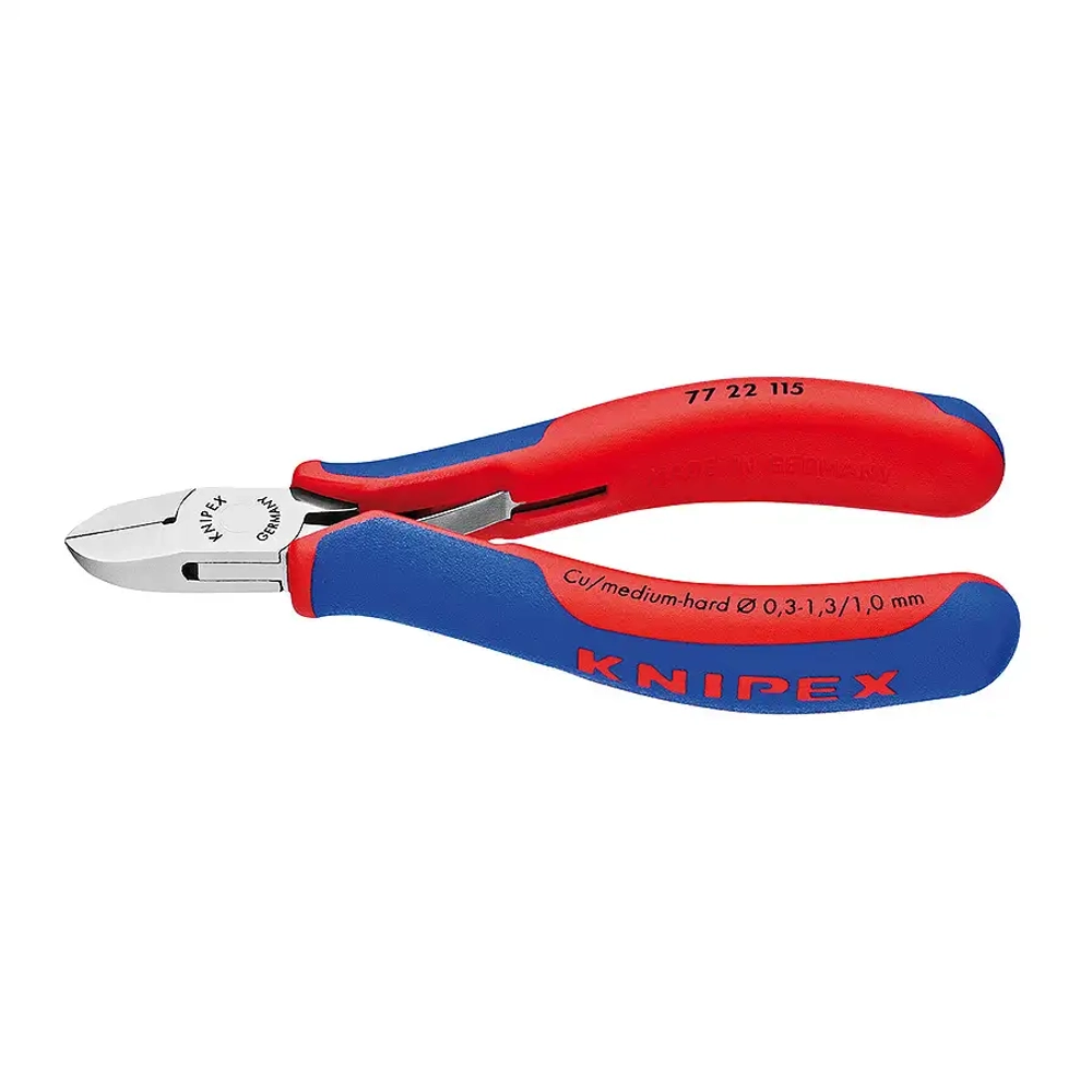Кусачки боковые для электроники 115 мм Knipex 77 22 115 SB