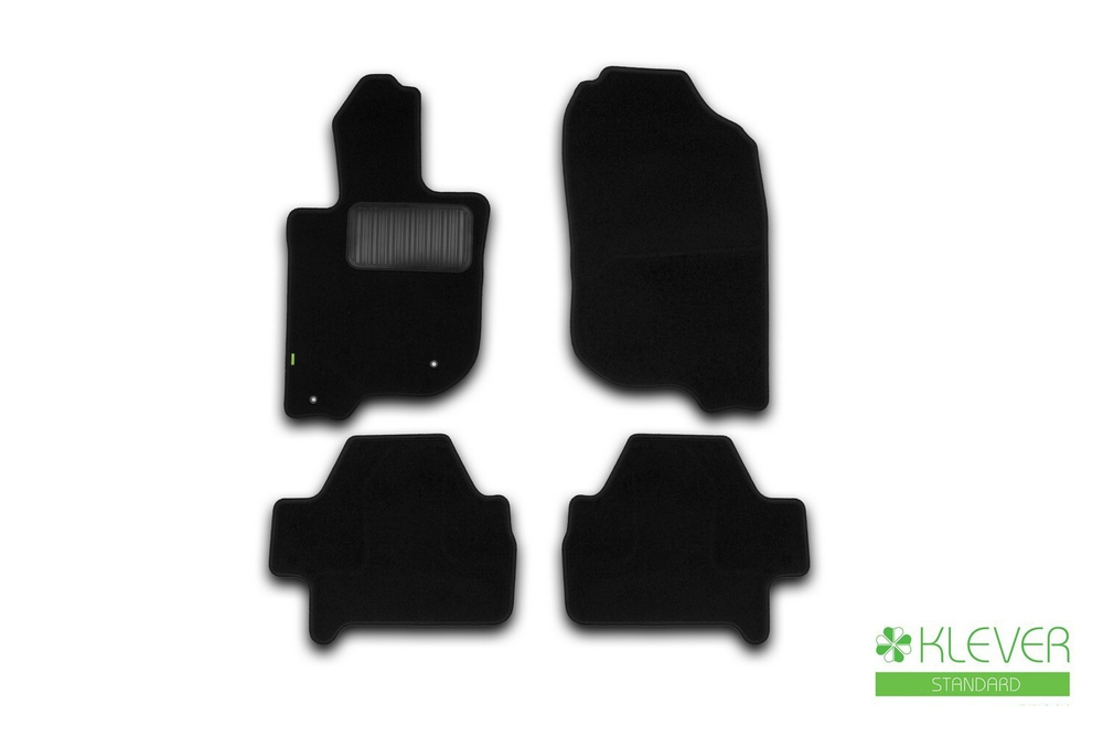 Коврики в салон для MITSUBISHI Pajero Sport, 2008-2013, 2013-2016, внедорожник , 4 шт. (текстиль) KLEVER02352001210KH