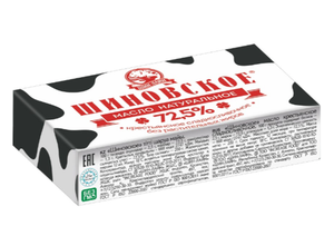 МАСЛО СЛИВОЧНОЕ 72.5% 180ГР ШИНОВСКОЕ