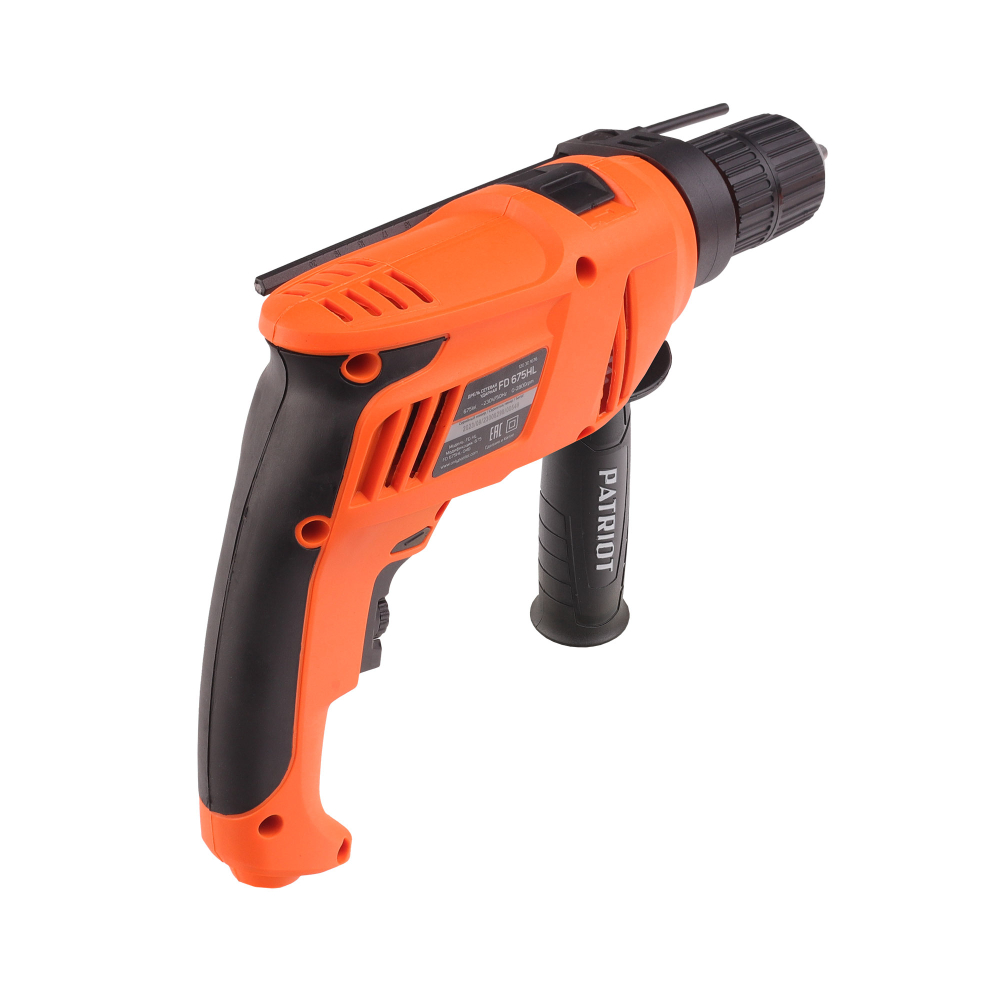Дрель электрическая ударная PATRIOT FD 675HL, 675Вт, 2800об/мин, 44800уд/мин, макс. диаметр сверления 13мм, быстрозажимной патрон