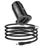 Автомобильное З/У Wise road dual port car charger - metal gray