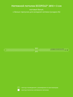 Матовый натяжной потолок 0.8 м2