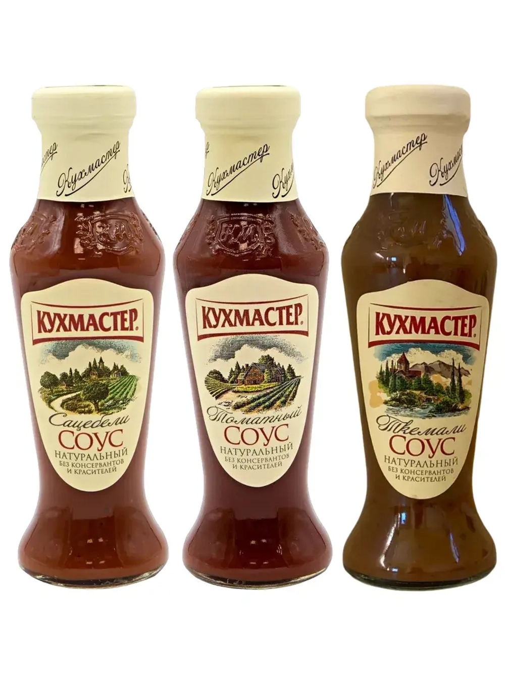 Соусы Сацебели, Томатный, Ткемали 300 г * 3 шт