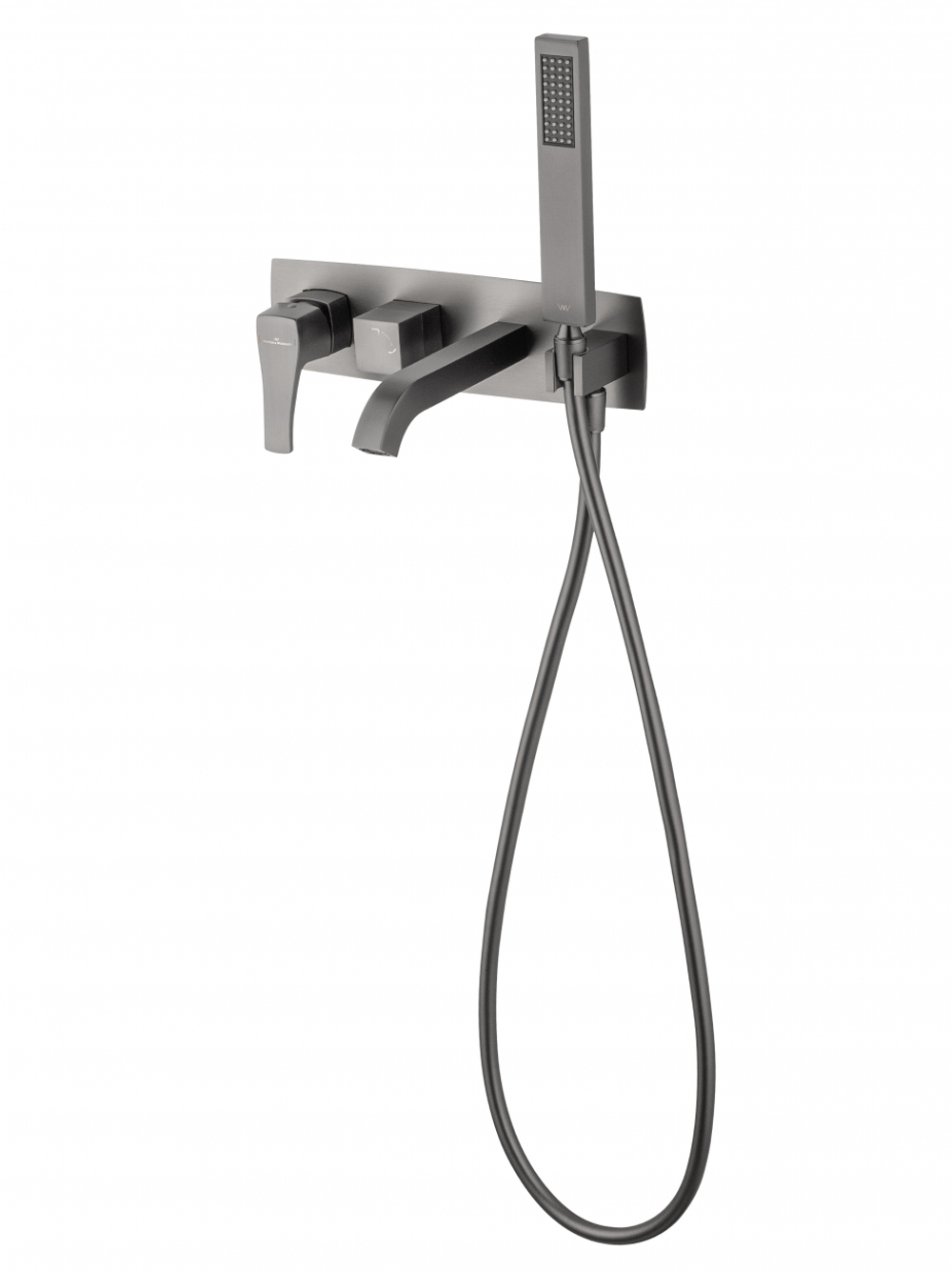 Смеситель для ванны встраиваемый WONZON & WOGHAND FLEX, Темный графит (WW-88889072-BGM)