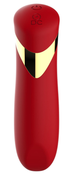 Красный силиконовый мини-вибратор - 13,7 см. (Цвет: красный)