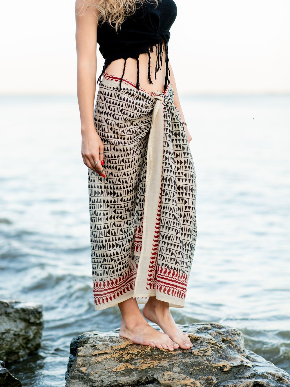 Легкий шарф-платок