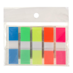 Стикеры пластиковые, 5шт, прямые, z-сложение, на пластиковой подложке