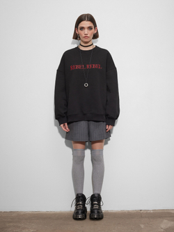 Свитшот Rebel Rebel, Черный