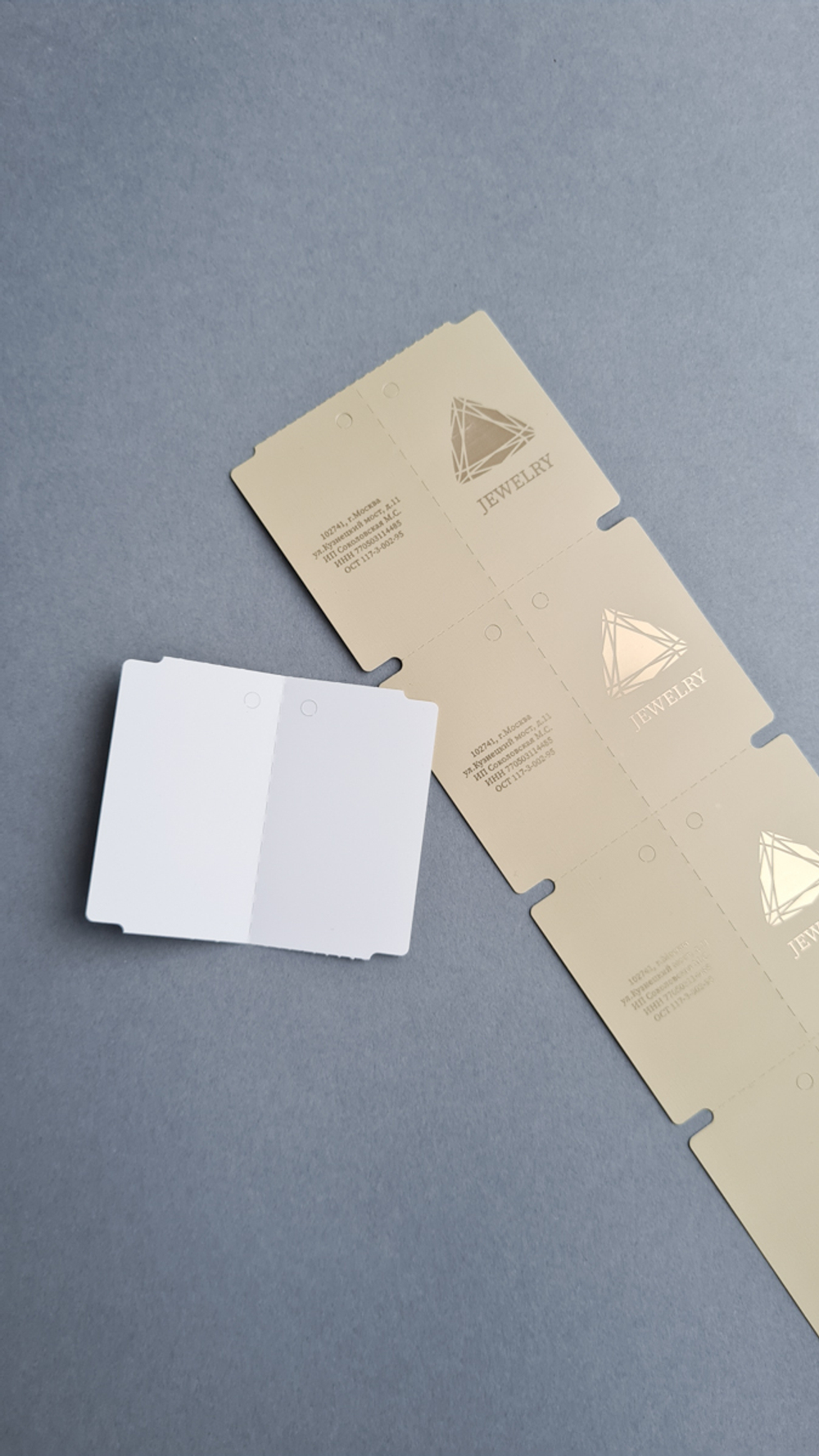 Бирка-книжка 60*50,8. Цвет: слоновая кость #3.