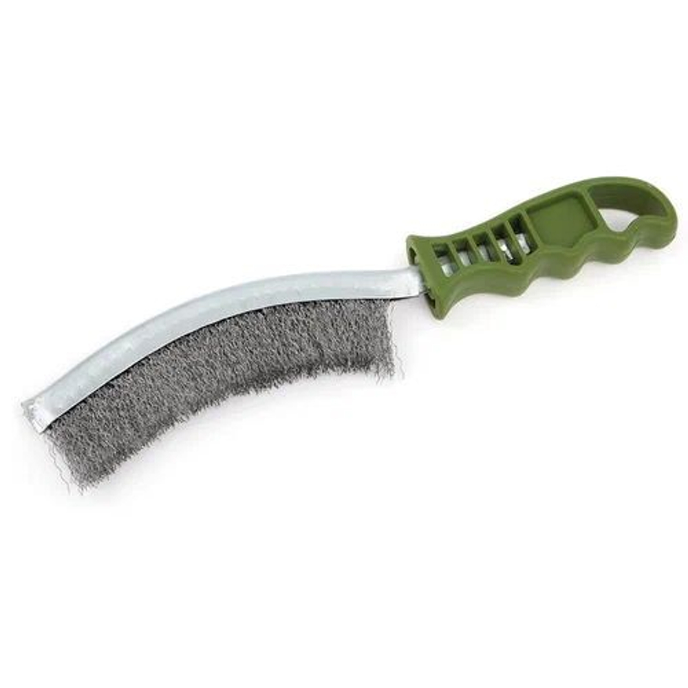 Щетка дугообразная с пластиковой ручкой стальная щетина Дело Техники 270291