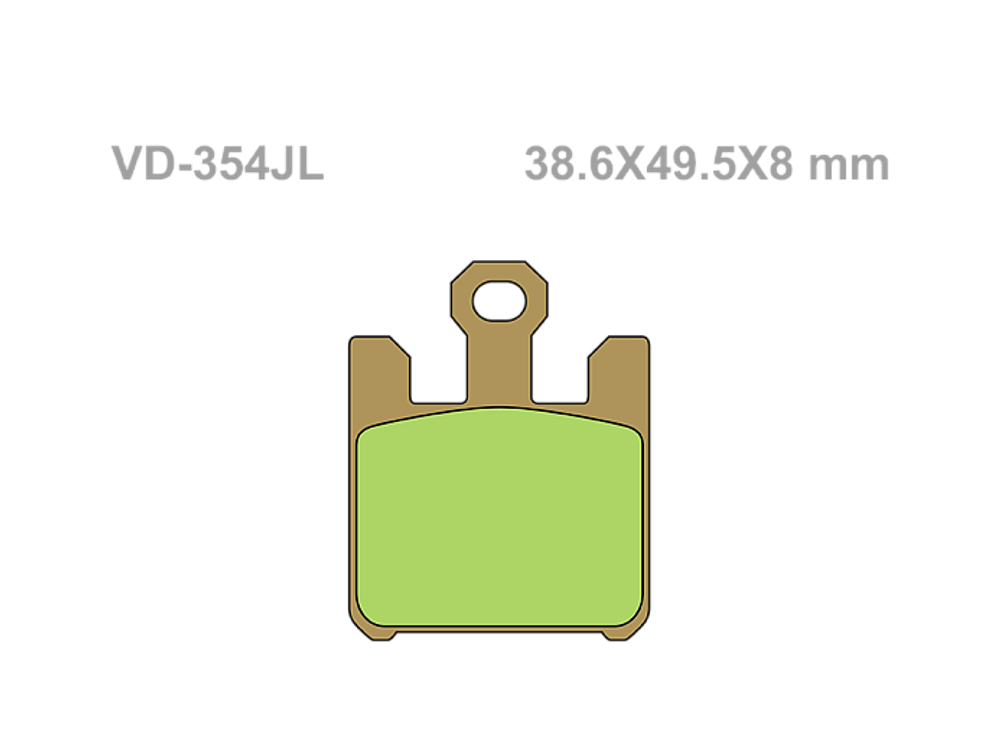 Колодки тормозные Vesrah VD-354JL (FDB2164)