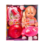 Кукла 40см., пьет,писает, 9акс. "Настюша" (Карапуз)