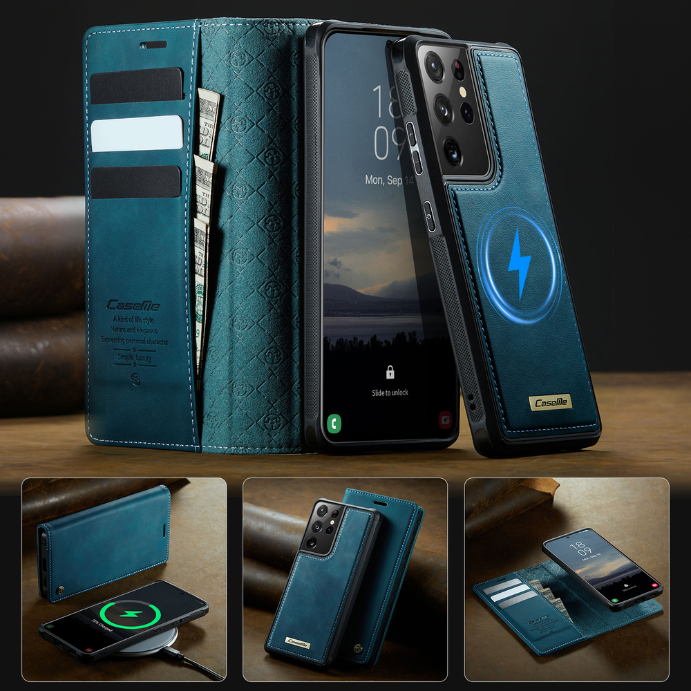 Чехол-кошелек CaseMe 2 in 1 MagSafe Samsung Galaxy S21 Ultra