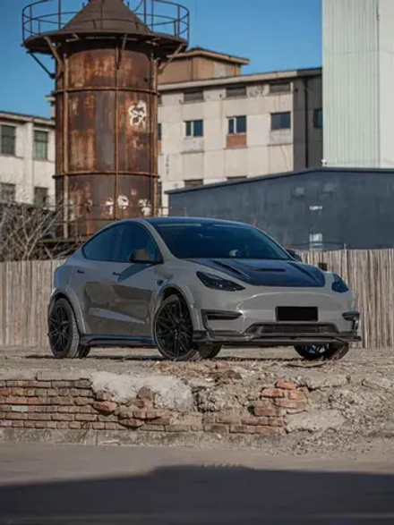 Обвес для Tesla Model Y 2020+ тесла Губа переднего бампера Накладки на бампер Капот Боковые юбки Диффузор заднего бампера Задний