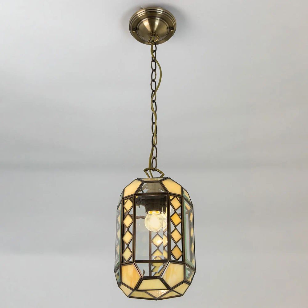 Citilux Фасет CL441111 Подвесной светильник витражный Бронза