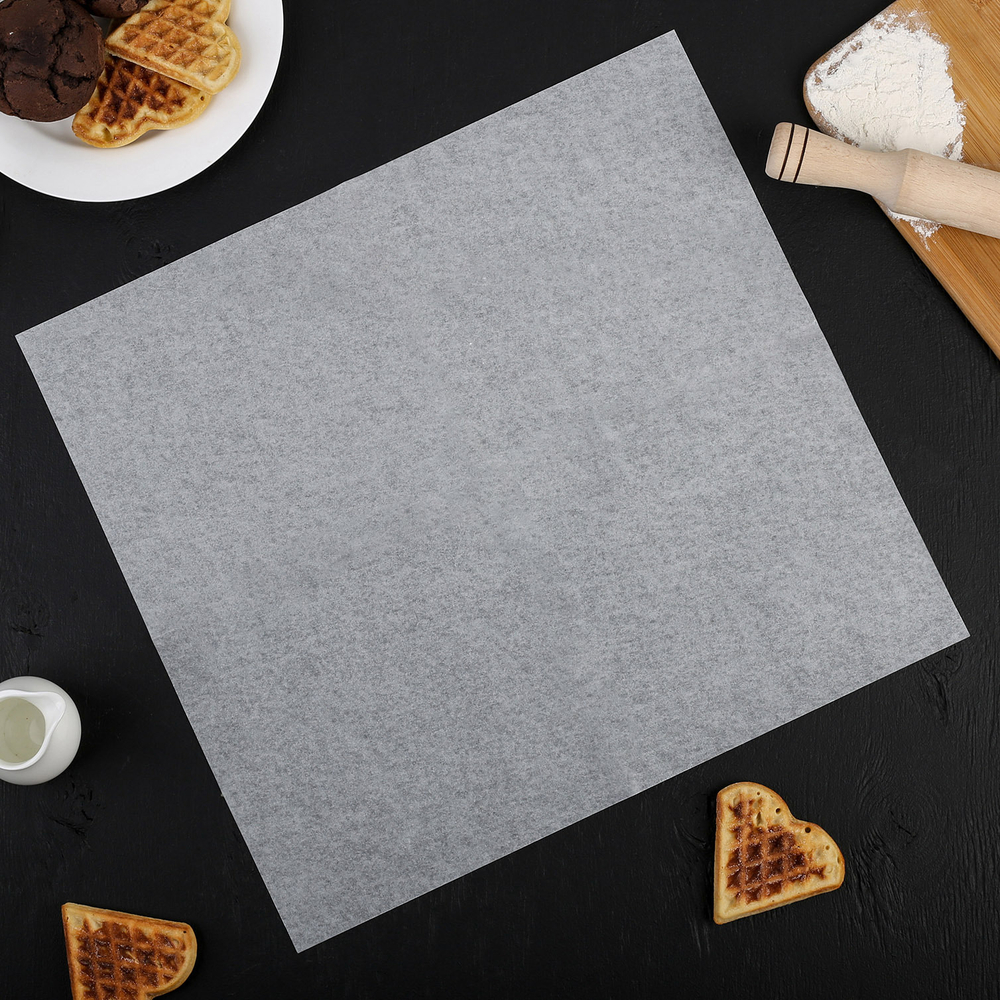 Пергамент силиконизированный в листах "Gurmanoff" 38см*42см, набор 5 штук