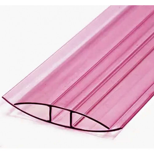 Профиль НР 4-6 мм соединительный POLYPLAST гранатовый 6м