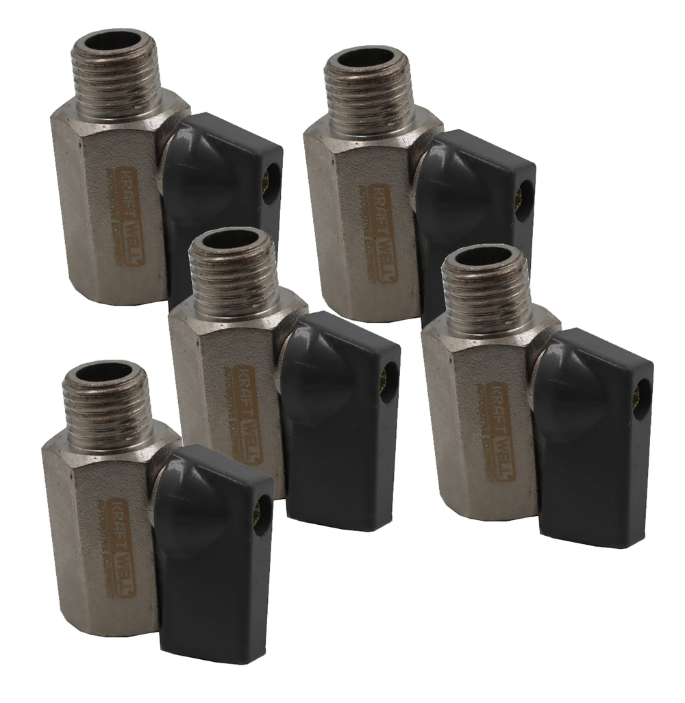 KraftWell KRW-BV14MF-5 Вентиль шаровый M1/4" - F1/4", 5 шт