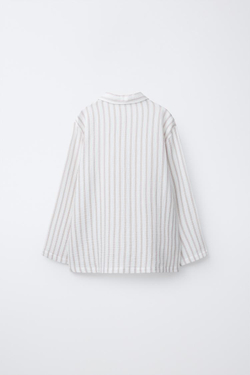 ZARA ПИЖАМА В ПОЛОСКУ, ЭКРЮ