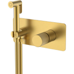Гигиенический душ Boheme Stick 127-MG.3 со смесителем, С ВНУТРЕННЕЙ ЧАСТЬЮ, Mat Gold LINEA