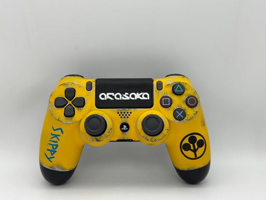 Геймпад Dualshock 4 - Cyberpunk 2077 Custom Edition #8 (Arasaka)