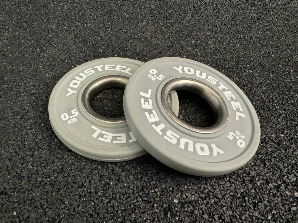 Малый диск 0.5 кг полиуретановый, серый