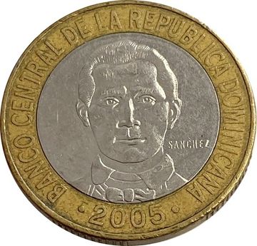 5 песо 2005 Доминикана