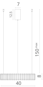 Подвесная люстра Divinare RENATA 1135/02 SP-24