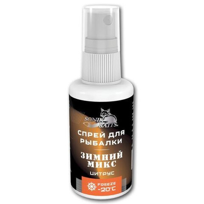 Спрей для рыбалки Sonik Baits 0.05л ЗИМНИЙ МИКС Цитрус