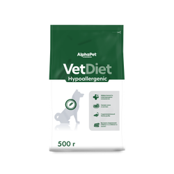 ALPHA PET Vet diet Hypo Сухой корм для собак при пищевых аллергиях 0,5 кг