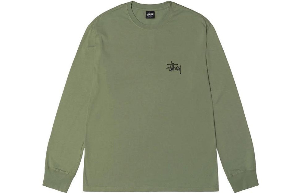 Толстовки Stussy Basic Stussy Pigment Dyed Ls Tee Logo T, 1994879