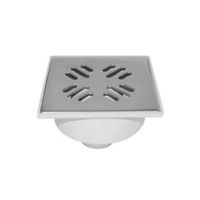 Трап вертикальный 150х150 мм нержавеющая сталь d=50 мм