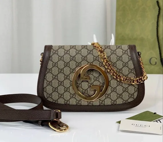 Сумка на плечо Gucci Blondie бежевый