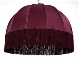 Citilux Базель CL407153 Люстра подвесная с бордовым абажуром