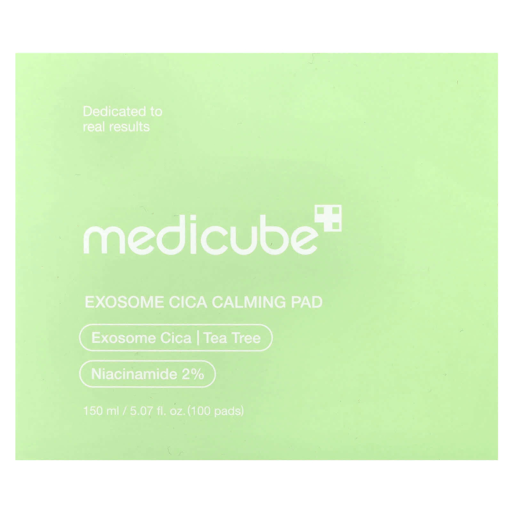 Medicube, Exosome Cica Calming Pad, 100 подушечек, 150 мл (5,07 жидк. Унции)