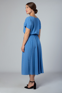 Платье женское 3989зп, голубой алфавит #176Гоа053989зп