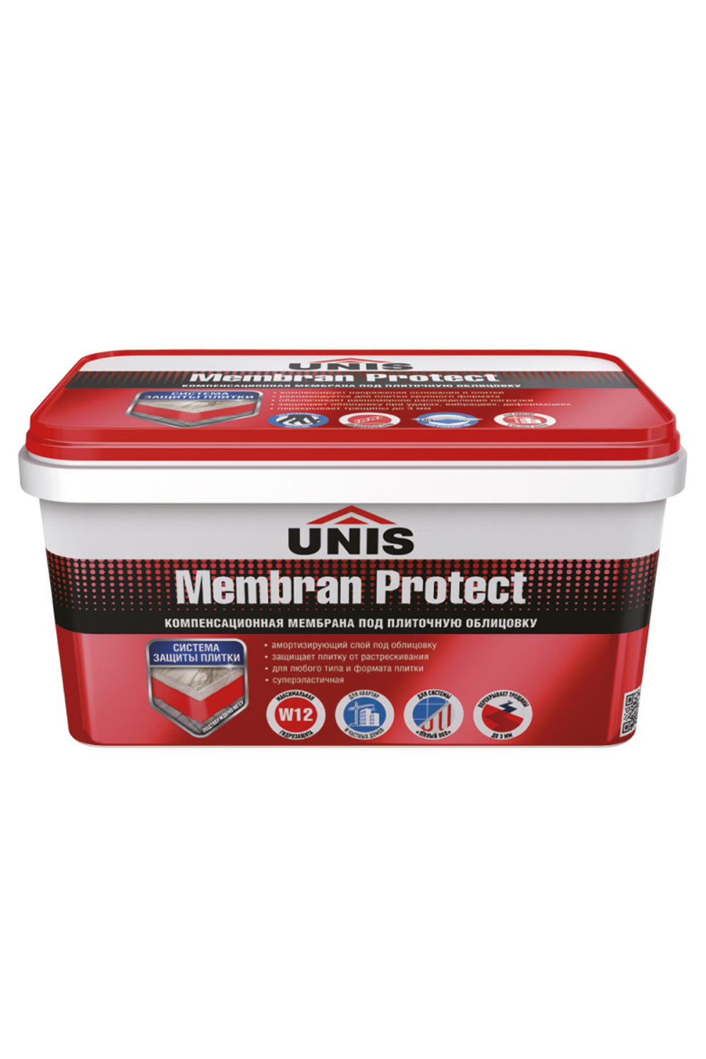 Суперэластичная гидроизоляционная мембрана UNIS MembranProtect Red вед.7кг