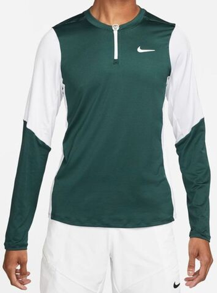 Мужская теннисная футболка Nike Dri-Fit Advantage Camisa M - pro green/white/white