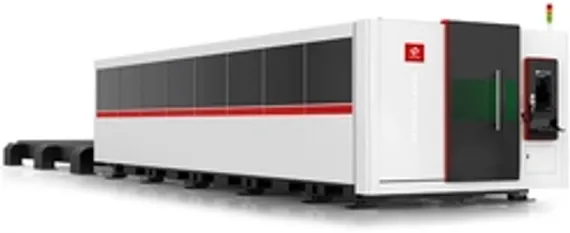 Пятиосевой 3D лазерный станок HGTECH серии SF для резки металла