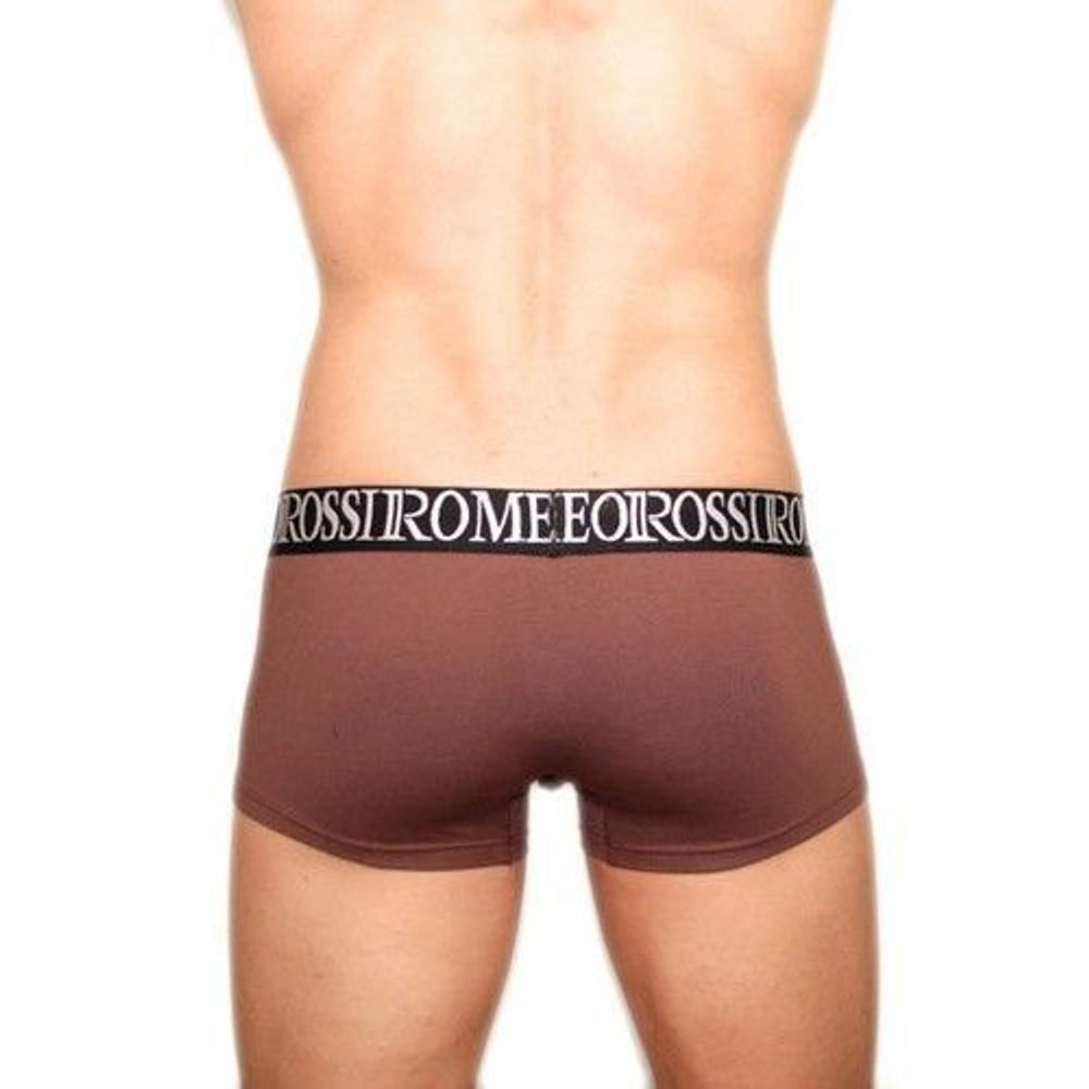 Мужские трусы хипсы коричневые Romeo Rossi Bik Brown Boxers RR5002